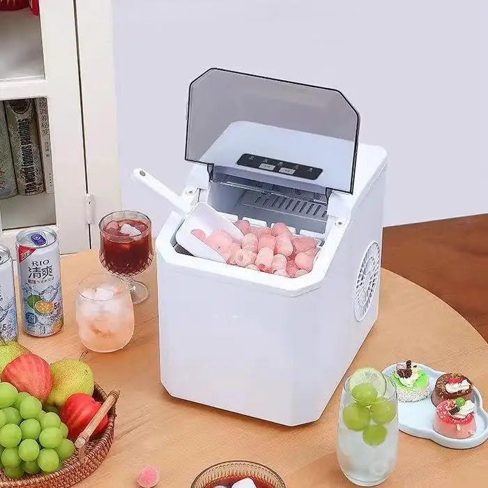 Smart Home Automatic Cleaning Ice Maker with 6-8 Minutes Fast Ice Making Ideal Christmas Gift for Family Kitchen