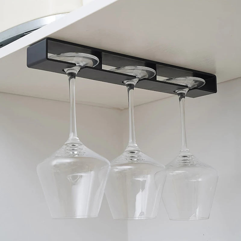 Home Kitchen Tools Bar Wine Utensils Non Perforated Plastic Wine Glass Hanger Wine Glass Hanger
