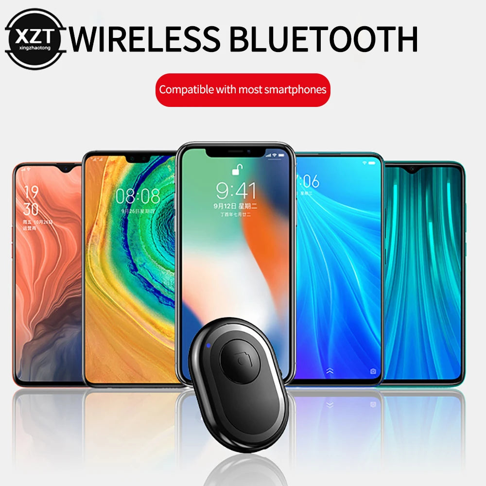 Wireless Remote Control Button Rechargeable Bluetooth-Compatible Self-timer Selfie Stick Shutter Release For IOS Android Phone